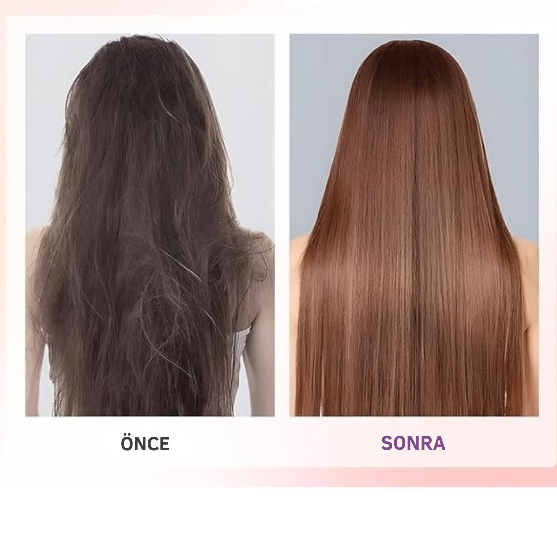 Önce ve sonra: kabarık saçtan doğal fön düzlüğüne